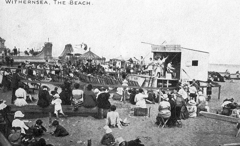 Postcard of Withernsea beach