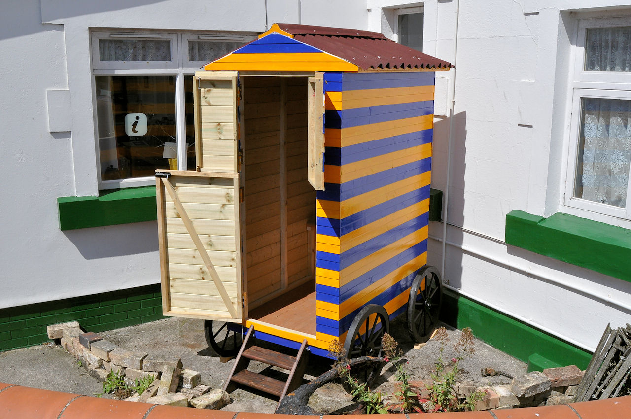 Victorian Bathing Machine at the Withernsea Lighthouse