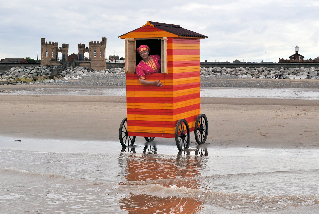 Victorian Bathing Machines in Withernsea