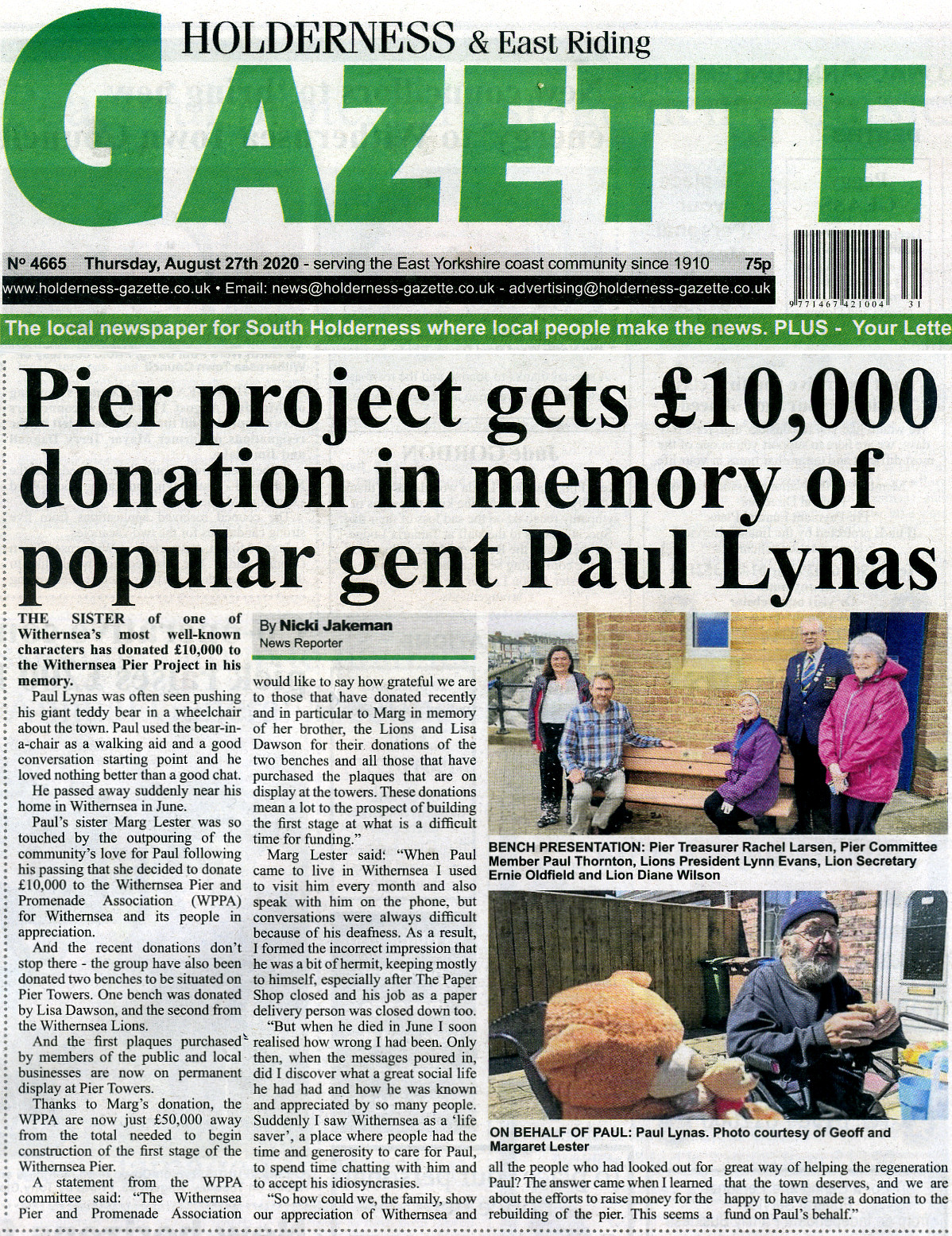 Holderness Gazette 27th August 2020