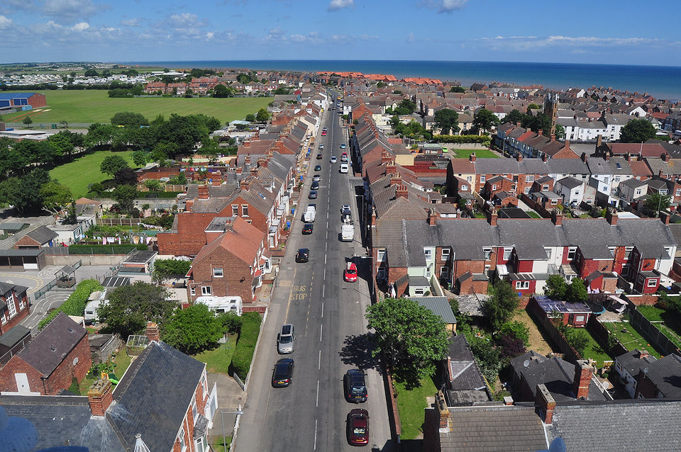 View from the top of Withernsea Lighthouse