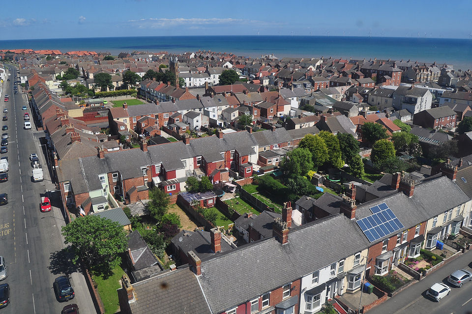 View from the top of Withernsea Lighthouse