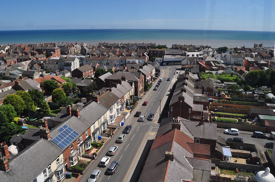View from the top of Withernsea Lighthouse